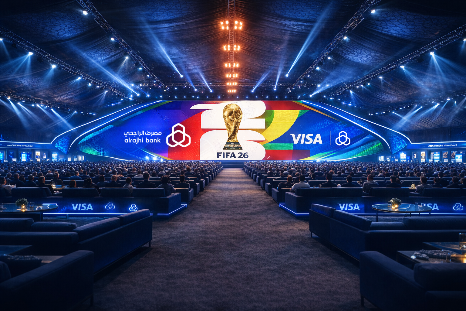 Design Option B — Full stadium audience view