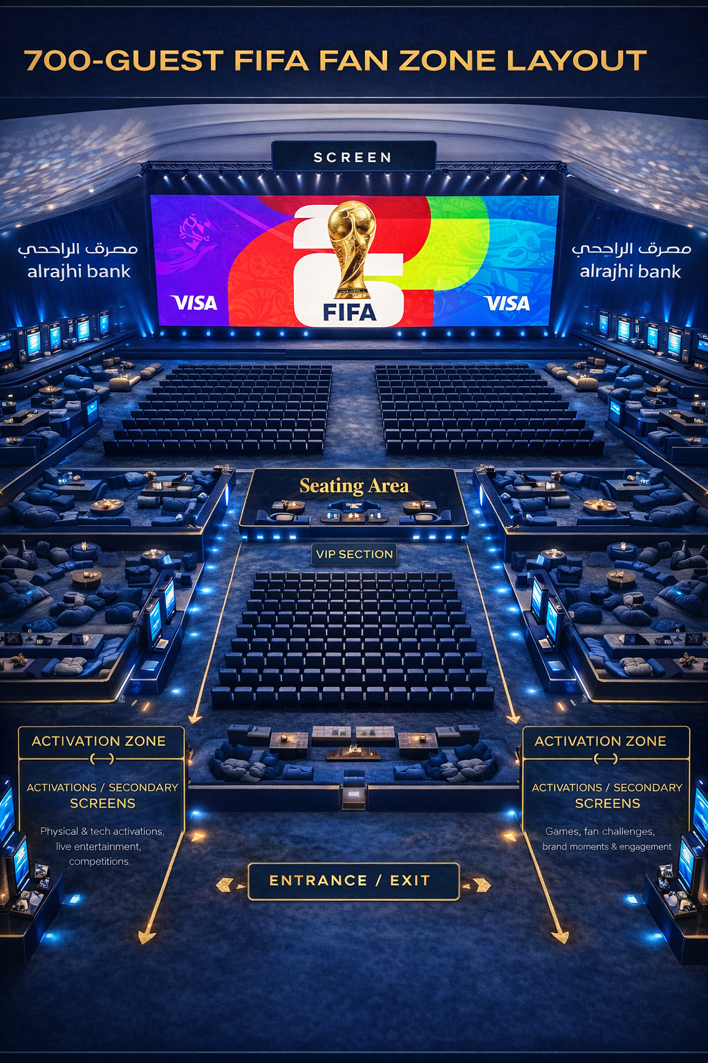 700-Guest FIFA Fan Zone Layout